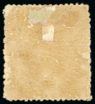 Stamp of Japan » 1874, Cherry Blossoms, Foreign Paper, without syllabics (4s, 30s) 1874, 30 <mark>sen</mark> grey without syllabic, great rarity on foreign paper.