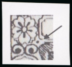 Stamp of Japan » 1874, Cherry Blossoms, Foreign Paper, without syllabics (4s, 30s) 1874, 30 <mark>sen</mark> grey  "butchi", perf. 12 1/2, pos. 11,
