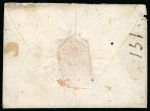 Stamp of Peru » Incoming Mail 1789  circa.  Undated  envelope  from  Rome  (faint  handstamp  in  black  on  f