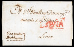 Stamp of Peru » Incoming Mail 1807, November 11. Entire letter from Cádiz (Spain), leaving the metropolitan pe