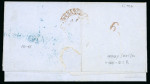 Stamp of Puerto Rico 1850 (Aug 31). Entire letter from Mayagüez to Barcelona, 5R” and “Yndias”