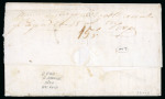 Stamp of Puerto Rico » Incoming Mail 1846, May 29. Entire letter from Mataró (Spain) to Ponce, with ‘Baeza’ datestamp
