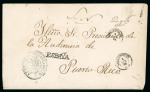 Stamp of Puerto Rico 1874 (Sept 5). Cover from Valladolid (Spain), the latest usage recorded of a “España” postmark in America.