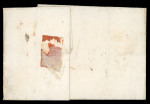 Stamp of Uruguay » Outgoing Mail 1816,  July  30.  Small  entire  letter  from  Río  Branco  to  Barcelona,  bear