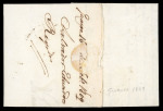 Stamp of Venezuela 1809,  Feb.  16.  Entire  letter  from  La  Guayra  to  Puerto  de  la  Orotava 