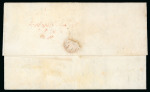 Stamp of United States 1840-51.  Two  entire  letters  from  New  York  to  Cádiz  (Spain),  carried  b
