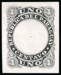 Stamp of Paraguay 1881, die proofs, a unique set of 15