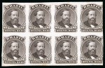 Stamp of Brazil » 1866-83 Dom Pedro » 1866 "Black Beard" Issue 1866, Imperforate plate proofs on India paper in multiples