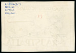 Stamp of Olympics » 1956 Melbourne 1956 Melbourne 7 1/2d unadopted essay for the Olympics stamp issue
