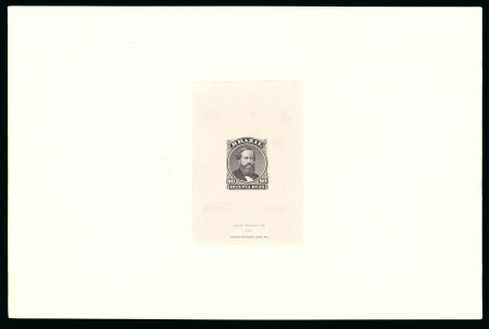 Stamp of Brazil » 1866-83 Dom Pedro » 1866 "Black Beard" Issue 1866, 80r violet black, die proof on India paper, die
