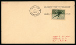 Stamp of Olympics » 1952 Oslo 1951 (Nov 2) envelope with 15+5o Olympic stamp tied by "OSLO / HOMANSBY" Olympic slogan machine cancel