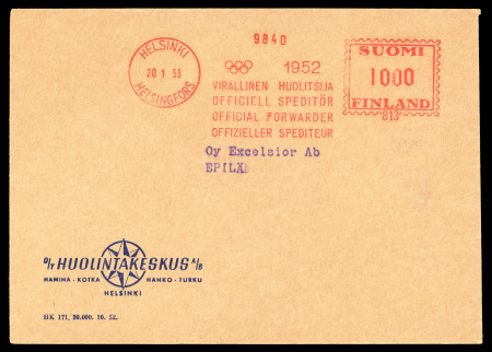 Stamp of Olympics » 1952 Helsinki 1952 Helsinki group of 70+ covers/cards