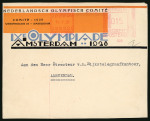 Stamp of Olympics » 1928 Amsterdam » Issued Stamps, Covers and Cancellations 1928 (Aug 11) Olympic Committee printed envelope sent registered from the Olympic Stadium