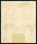 Stamp of Brazil » 1866-83 Dom Pedro » 1877-78 Roulette "White Beard" Issue 1878, 300r ochre, two blocks of four in contrasting