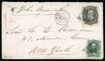 Stamp of Brazil » 1866-83 Dom Pedro » "Dom Pedro" Lots and Collections 1866-78. An remarkable assembly of postal history comprising 150 covers from the three "Dom Pedro" Issues