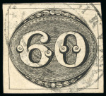 Stamp of Brazil » 1843 Bull's Eyes 1843, "Bull's Eyes" assembly of 25 stamps used,