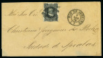 Stamp of Brazil » Later Issues 1878-90, lot of three items including two scarce 1867 "Dom Pedro" 200r black postal stationery envelopes to Germany