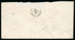 Stamp of Brazil » 1866-83 Dom Pedro » 1866 "Black Beard" Issue 1866, 20r, 100r & 200r on single rate cover to France