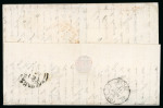 Stamp of Chile » Postal History 1864-66. Lot of 17 entire letters from Valparaiso, of which 13 with "PAID/AT/VALPARAISO" 