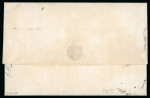Stamp of Chile » General issues 1856-62, 5c Santiago "Estancos" orange-red on 1866 entire letter with "PAPUDO / CHILE / EST" handstamp