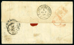 Stamp of Argentina » Buenos Aires THE EARLIEST RECORDED FRANKED LETTER FROM ARGENTINA
