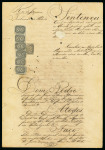 Stamp of Brazil » 1844-46 Slanting Figures 1844, 90r black, six examples, and 60r on judicial document carried through the mail