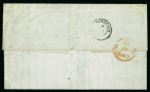 Stamp of Chile » Postal History 1842ca-1858. Republican Period: group of nine internal, incoming and outgoing covers