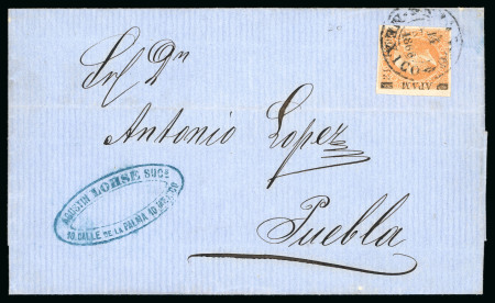 Stamp of Mexico Apam 25c lithographed on cover   