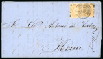 Stamp of Mexico Apam two 25c lithographed stamps on cover