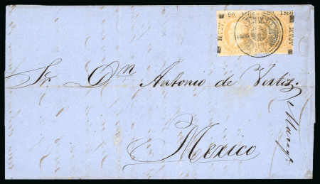 Stamp of Mexico Apam two 25c lithographed stamps on cover