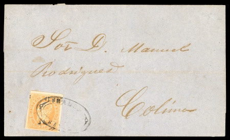 Stamp of Mexico Guadalajara 25c lithographed Sayula cover with manuscript sub-sub