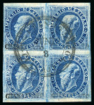 Stamp of Mexico Guanajuato 13c engraved used block of four