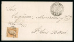 Stamp of Mexico Guanajuato 25c lithographed Silao on cover   