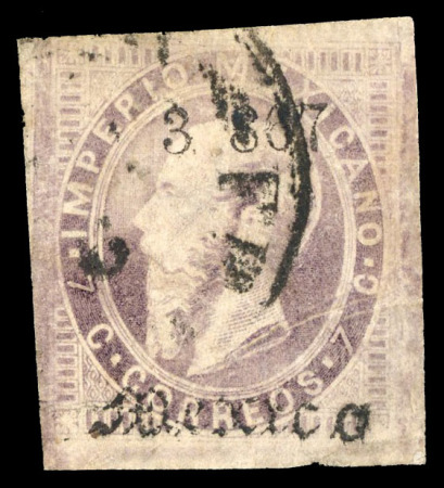 Stamp of Mexico Mexico 7c engraved used, Ex  Bartels, Houtzamer