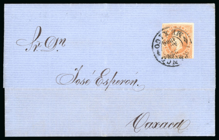 Stamp of Mexico Mexico 25c lithographed Mexico Name Only cover to Oaxaca