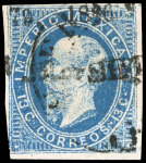 Stamp of Mexico Morelia 13c lithographed small consignment in exchange for demonetized Eagles 