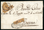 Stamp of Cuba 1773-1860 An extraordinary postal history assembly containing 78 items