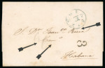 Stamp of Cuba 1773-1860 An extraordinary postal history assembly containing 78 items