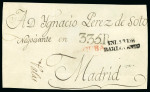 Stamp of Cuba 1773-1860 An extraordinary postal history assembly containing 78 items
