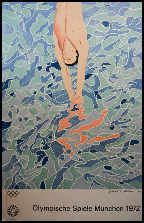 Stamp of Olympics » The Bob Christianson Collection of Olympic Posters 1972 Munich official poster with design by famous artist David Hockney, 63x101cm