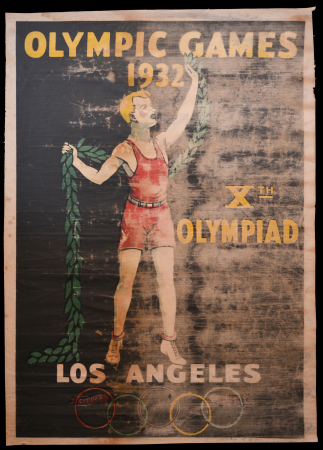 Stamp of Olympics » The Bob Christianson Collection of Olympic Posters 1932 Los Angeles fabric wall hanging, 64x89cm, showing similar design to that of the official poster