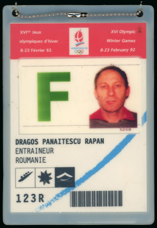 Stamp of Olympics » 1992 Albertville 1992 Albertville group incl. 6 identity cards for a Russian athletes