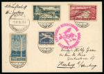 Stamp of Olympics » 1936 Berlin » 1936 Hindenburg Olympic Flight Danzig: 1936 Zeppelin Olympic Flight card with Danzig franking 