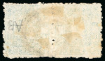 Stamp of Japan » <mark>1875</mark>, Cherry Blossoms Changed colours/sizes, with syllabics <mark>1875</mark>, 4 sen blue green, complete exhibition page