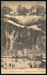 Stamp of Olympics » 1924 Chamonix 12th Day (Closing Ceremony): 1924 (Feb 5) picture postcard with "SPORTS d'HIVER / CHAMONIX-MONT BLANC / JANVIER" cancel