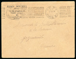 Stamp of Olympics » 1924 Paris » Covers and Cancellations 1924 (Jun 27) Commercial cover sent with the rare "P.P. / PARIS XIV" "JEUX OLYMPIQUES / PARIS / MAI-JUIN-JUILLET / 1924" roller frank 