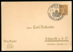Stamp of Olympics » 1930 Berlin Congress 1930 (May 26) 3pf postal stationery card sent locally, cancelled by by special Congress 26.5.30 16-17 cds