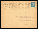 Stamp of Olympics » 1924 Paris » Covers and Cancellations "JEUX OLYMPIQUES / PARIS / MAI-JUIN-JUILLET" roller