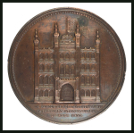 Stamp of Great Britain » Line Engraved Essays, Plate Proofs, Colour Trials and Reprints 1837 William Wyon City Medal in bronze, 55mm, to celebrate