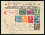 Stamp of Olympics » 1928 Amsterdam » Issued Stamps, Covers and Cancellations During the Games: 1928 (Aug 11) Hotel Terminus printed envelope sent registered from the Olympic stadium